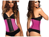 Ann Chery 2023 Corset de sport en latex pour entraînement à la taille Couleur Fuchsia